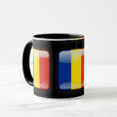 Flagge der Republik Moldau Tasse (Vorderseite Links)