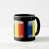 Flagge der Republik Moldau Tasse (VorderseiteRechts)