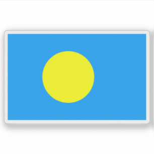 Flagge der Republik Palau Aufkleber