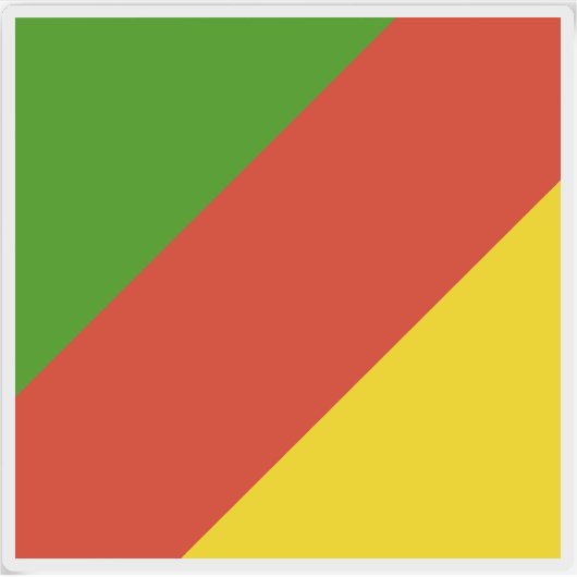 Flagge der Republik Piratini Aufkleber (Vorderseite)