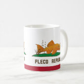 Flagge der Republik Pleco Kaffeetasse (VorderseiteRechts)