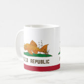 Flagge der Republik Pleco Kaffeetasse (Vorderseite Links)