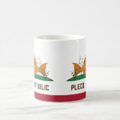 Flagge der Republik Pleco Kaffeetasse (Mittel)