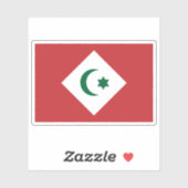 Flagge der Republik Rif (1921-1926) Aufkleber (Blatt)