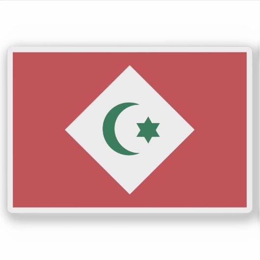 Flagge der Republik Rif (1921-1926) Aufkleber (Vorderseite)