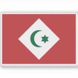 Flagge der Republik Rif, Afrika Aufkleber