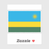 Flagge der Republik Ruanda Aufkleber (Blatt)