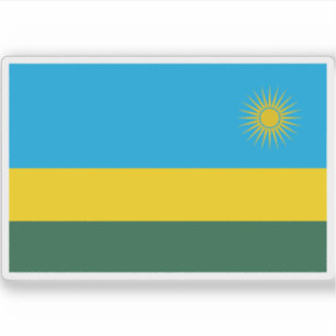 Flagge der Republik Ruanda Aufkleber