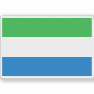 Flagge der Republik Sierra Leone Aufkleber