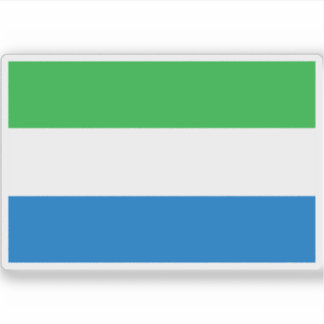 Flagge der Republik Sierra Leone Aufkleber