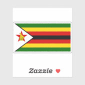 Flagge der Republik Simbabwe Aufkleber (Blatt)