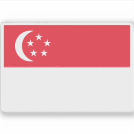 Flagge der Republik Singapur Aufkleber