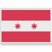 Flagge der Republik Sonora Aufkleber (Vorderseite)