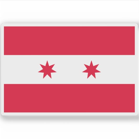 Flagge der Republik Sonora Aufkleber (Vorderseite)