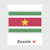 Flagge der Republik Suriname Aufkleber (Blatt)