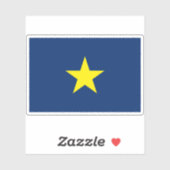 Flagge der Republik Texas (1836-1839) Aufkleber (Blatt)