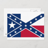 Flagge der Republik Texas Postkarte (Vorne/Hinten)