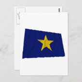 Flagge der Republik Texas Postkarte (Vorne/Hinten)