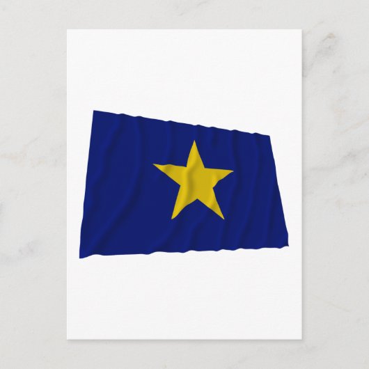 Flagge der Republik Texas Postkarte (Vorderseite)