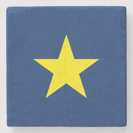 Flagge der Republik Texas Steinuntersetzer (Vorderseite)