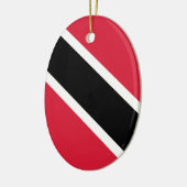 Flagge der Republik Trinidad und Tobago Keramik Ornament (Links)