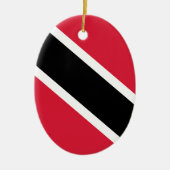 Flagge der Republik Trinidad und Tobago Keramik Ornament (Vorne)
