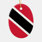 Flagge der Republik Trinidad und Tobago Keramik Ornament (Hinten)