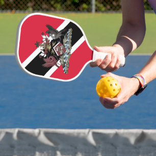 Flagge der Republik Trinidad und Tobago Pickleball Schläger