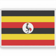 Flagge der Republik Uganda