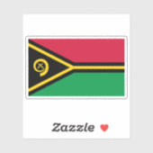 Flagge der Republik Vanuatu Aufkleber (Blatt)