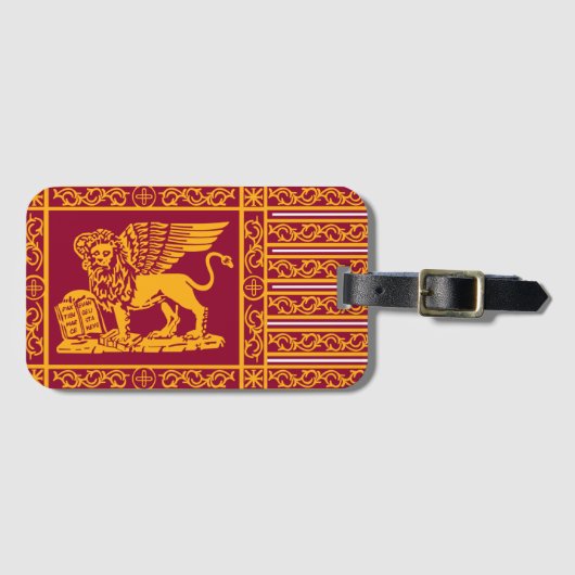 Flagge der Republik Venedig Gepäckanhänger (Vorderseite (Horizontal))