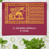 Flagge der Republik Venedig Geschirrtuch (Gefaltet)