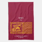 Flagge der Republik Venedig Geschirrtuch (Vertikal)