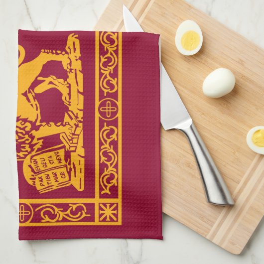 Flagge der Republik Venedig Geschirrtuch (Viertel Falte)