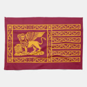 Flagge der Republik Venedig Geschirrtuch (Horizontal)