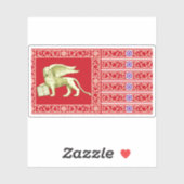 Flagge der Republik Venedig (La Serenissima) Aufkleber (Blatt)