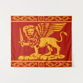 Flagge der Republik Venedig Wandteppich (Vorderseite (Horizontal))