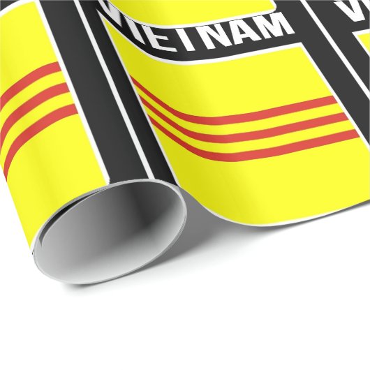 Flagge der Republik von Vietnam Cờ vàng Ba sọc đỏ Geschenkpapier (Rolleneckpunkt)