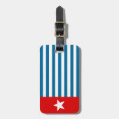 Flagge der Republik Westpapua Gepäckanhänger (Vorderseite vertikal)