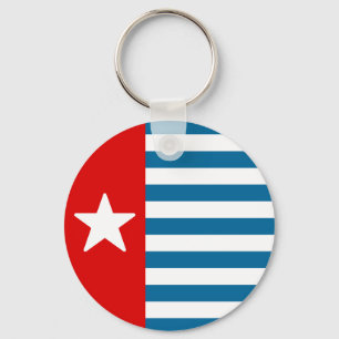 Flagge der Republik Westpapua Schlüsselanhänger