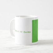 Flagge der Republik Zaire Kaffeetasse (Vorderseite Links)