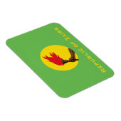 Flagge der Republik Zaire Magnet (Rechte Seite)