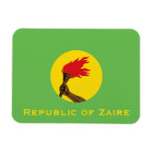 Flagge der Republik Zaire Magnet (Horizontal)