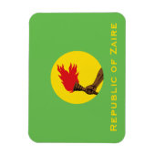 Flagge der Republik Zaire Magnet (Vertikal)