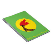 Flagge der Republik Zaire Notizblock (Rechte Seite)