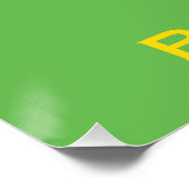 Flagge der Republik Zaire Poster (Ecke)