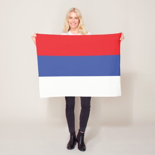 Flagge der Republika Srpska Fleecedecke (Beispiel)