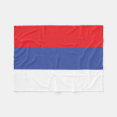Flagge der Republika Srpska Fleecedecke (Vorderseite (Horizontal))