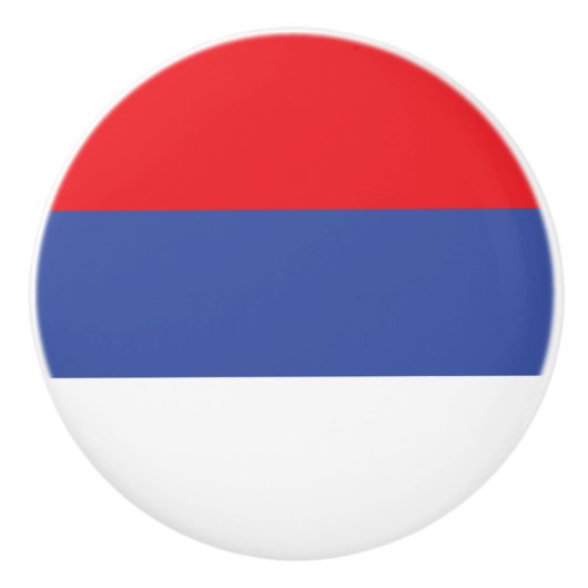 Flagge der Republika Srpska Keramikknauf (Vorderseite)
