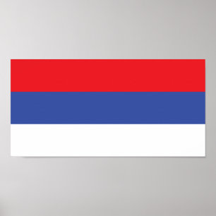Flagge der Republika Srpska Poster
